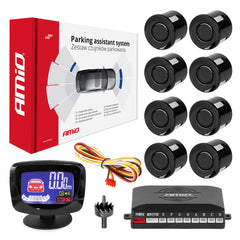 Parking assistant system LED-GRAF 8 sensor black-1
