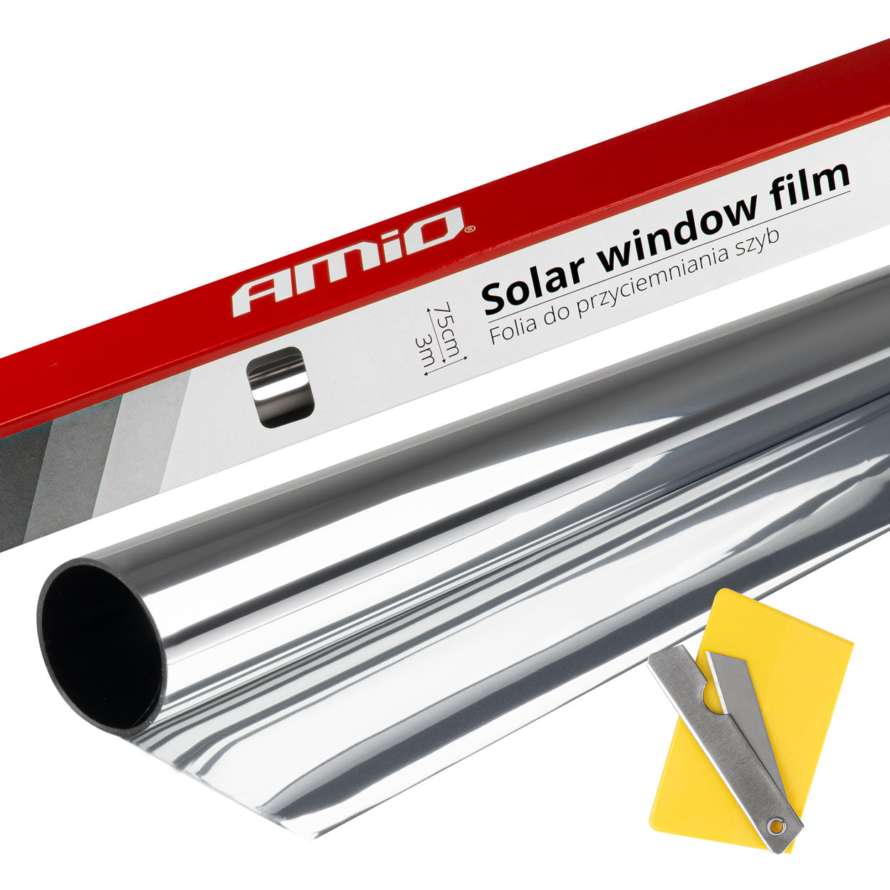 Folie solare për xhama Dark Silver 0,75x3m (15%)