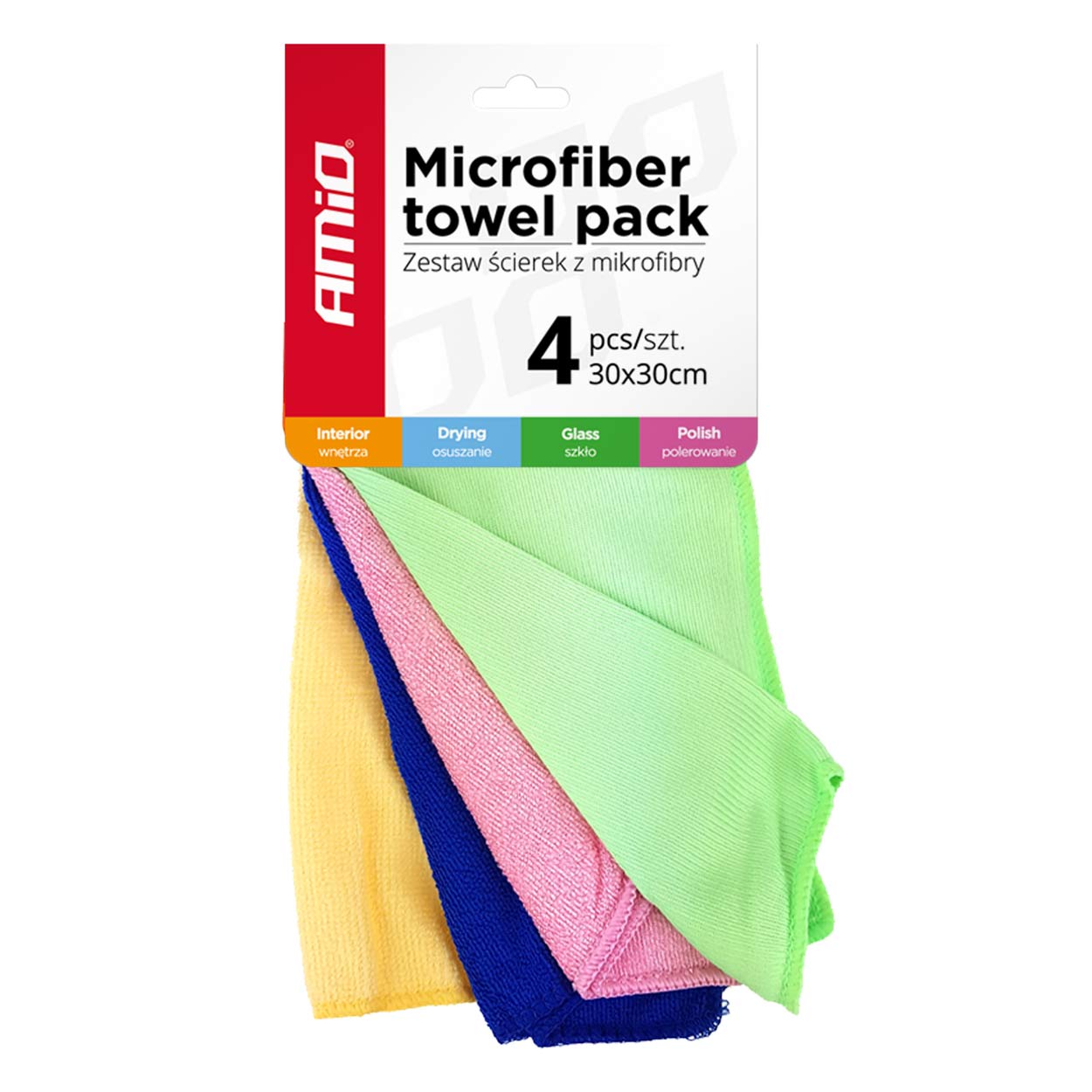 Set peshqirësh pastrimi prej mikrofibre, 4 lloje, 30×30 cm-1