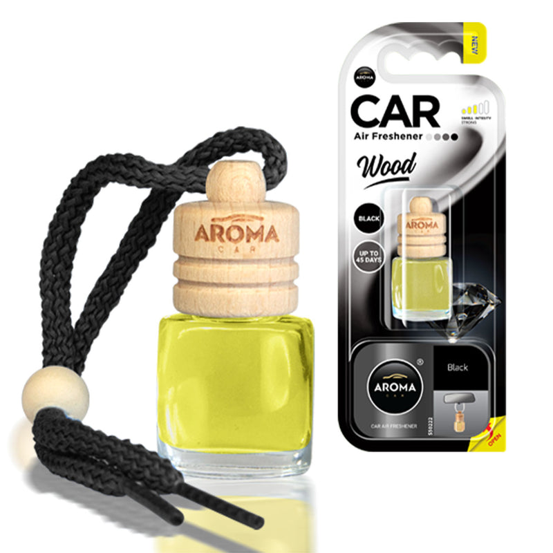 Car air freshener AROMA WOOD BLACK-1