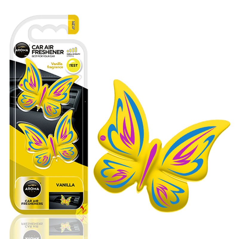Car air freshener AROMA FANCY SHAPES BUTTERFLY Vanilla-1