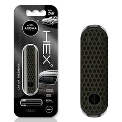 Car air freshener AROMA FANCY SHAPES POLYMER HEX Black-1