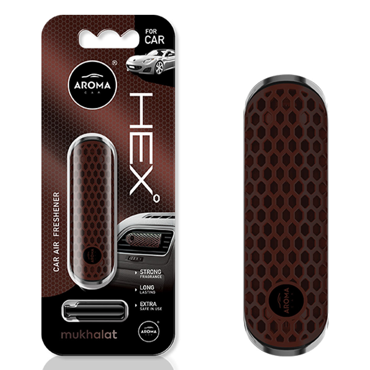 Car air freshener AROMA FANCY SHAPES POLYMER HEX Mukhalat-1