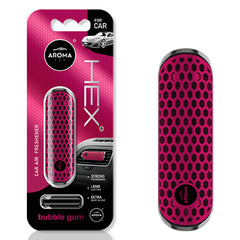 Car air freshener AROMA FANCY SHAPES POLYMER HEX Bubble Gum-1