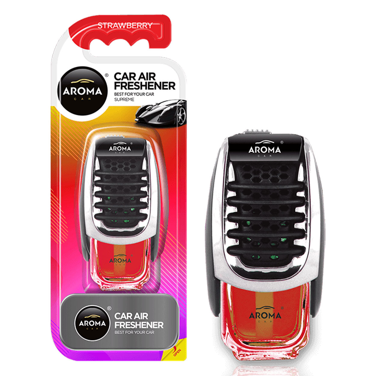Car air freshener AROMA SUPREME STRAWBERRY