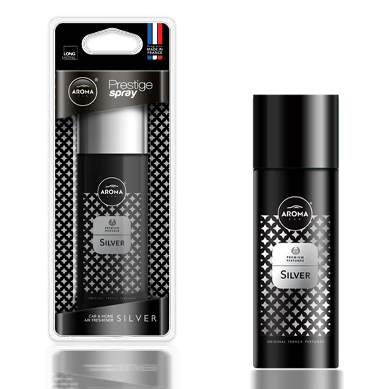 Car air freshener AROMA PRESTIGE SPRAY SILVER