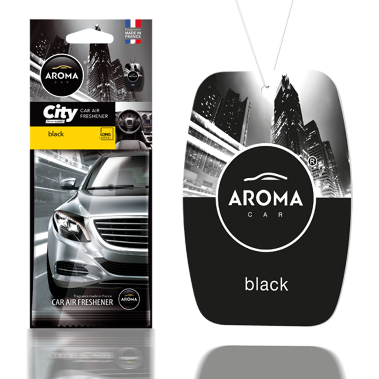 Car air freshener AROMA CAR CITY CARD BLACK-1
