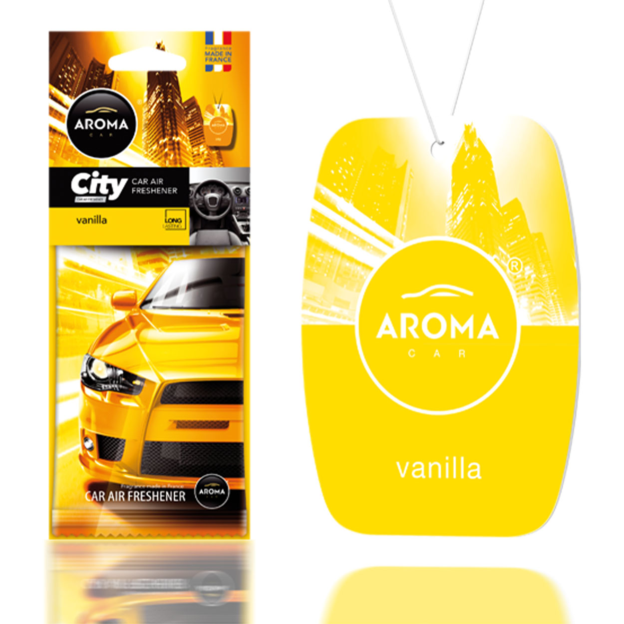 Car air freshener AROMA CAR CITY CARD VANILIA-1