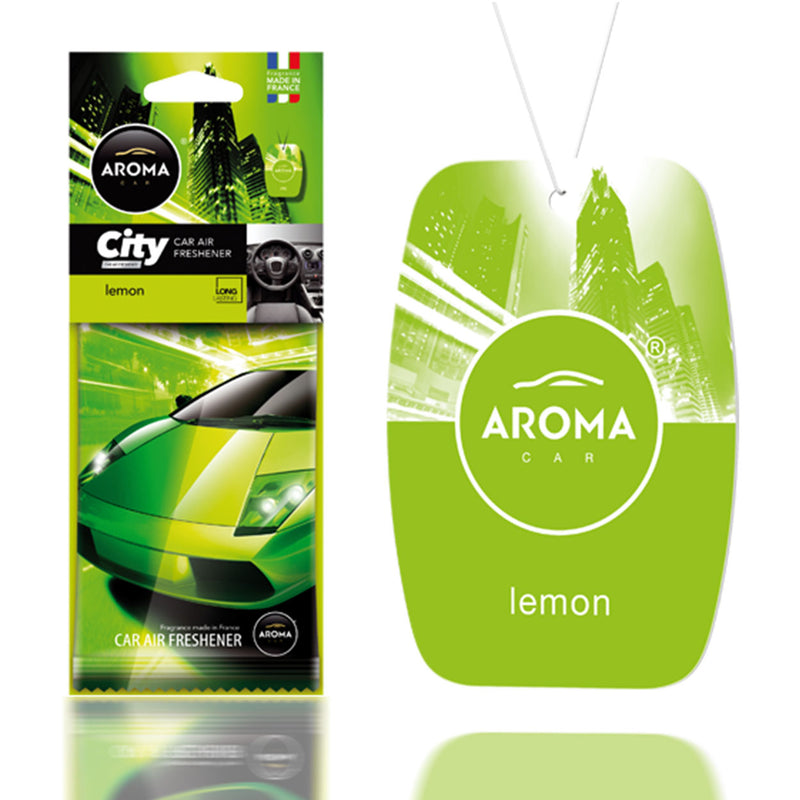 Car air freshener AROMA CAR CITY CARD LEMON-1