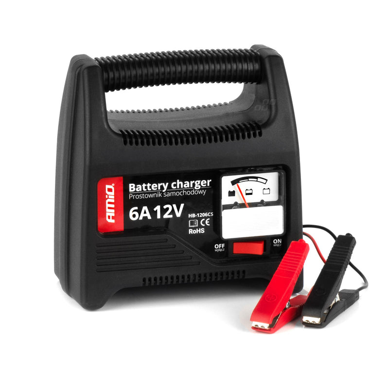 Mbushës baterie për veturë 6A, 12V AMiO SBC-6A-1