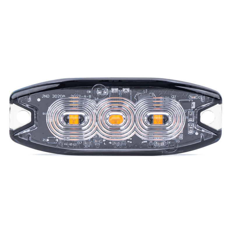 Dritë sinjalizuese Slim Amber për grill 3x3W LED R65 R10 12/24V IP67-1