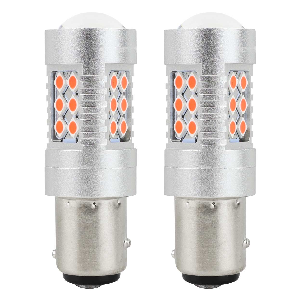 LED CANBUS 3030 24SMD 1157 BAY15D PR21/5W, e kuqe 12V/24V