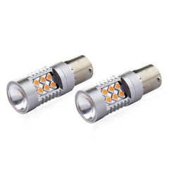 Poç LED CANBUS 3030 24SMD 1156 BAU15S PY21W i verdhë (amber) 12V/24V-2