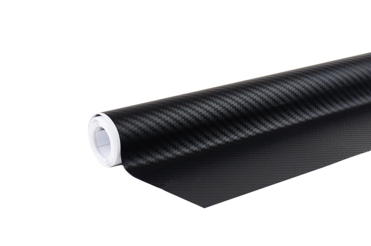 Folje karboni 3D e zezë për veturë, 30cm x 150cm