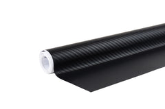 Folje karboni 3D e zezë për veturë, 30cm x 150cm-1