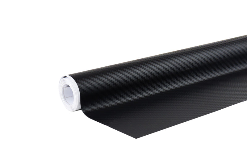 Folje karboni 3D e zezë për veturë, 30cm x 150cm-1