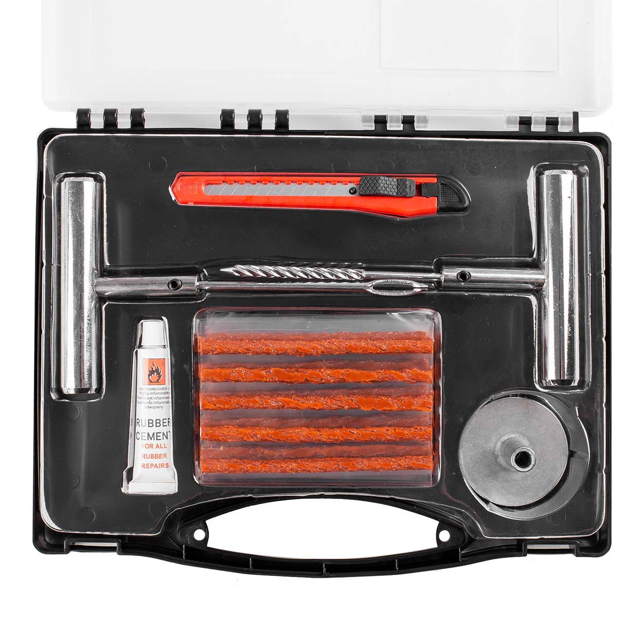 Set riparimi për goma pa tub, 36 copë