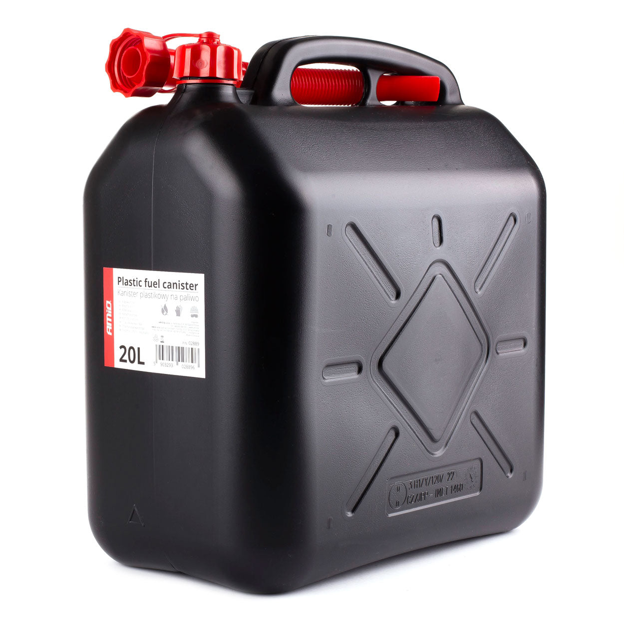 Bidon plastik për karburant 20L, i zi-1