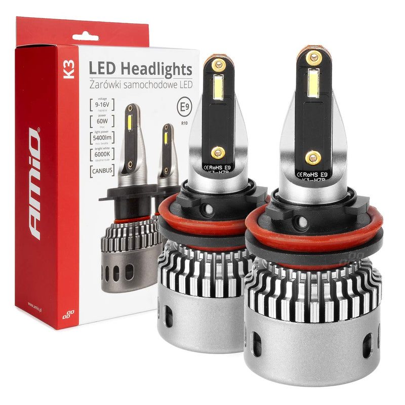 Drita LED të përparme Seria K3 H8/H9/H11/H16 12V 6000K CANBUS-1