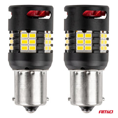 Poç LED CANBUS PRO series 1156 BA15S P21W R10W R5W 24x3020 SMD me ventilator dritë e bardhë 12V/24V-2