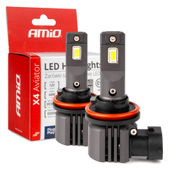 Drita LED të përparme Seria X4 AVIATOR H8/H9/H11/H16 6500K max 44W-1