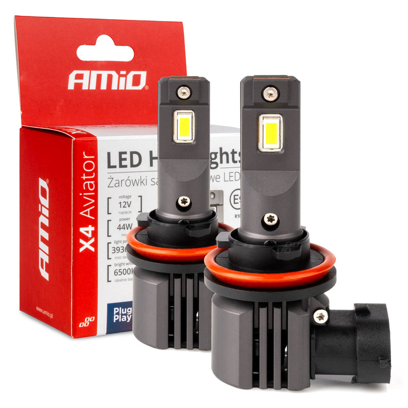 Drita LED të përparme Seria X4 AVIATOR H8/H9/H11/H16 6500K max 44W-1