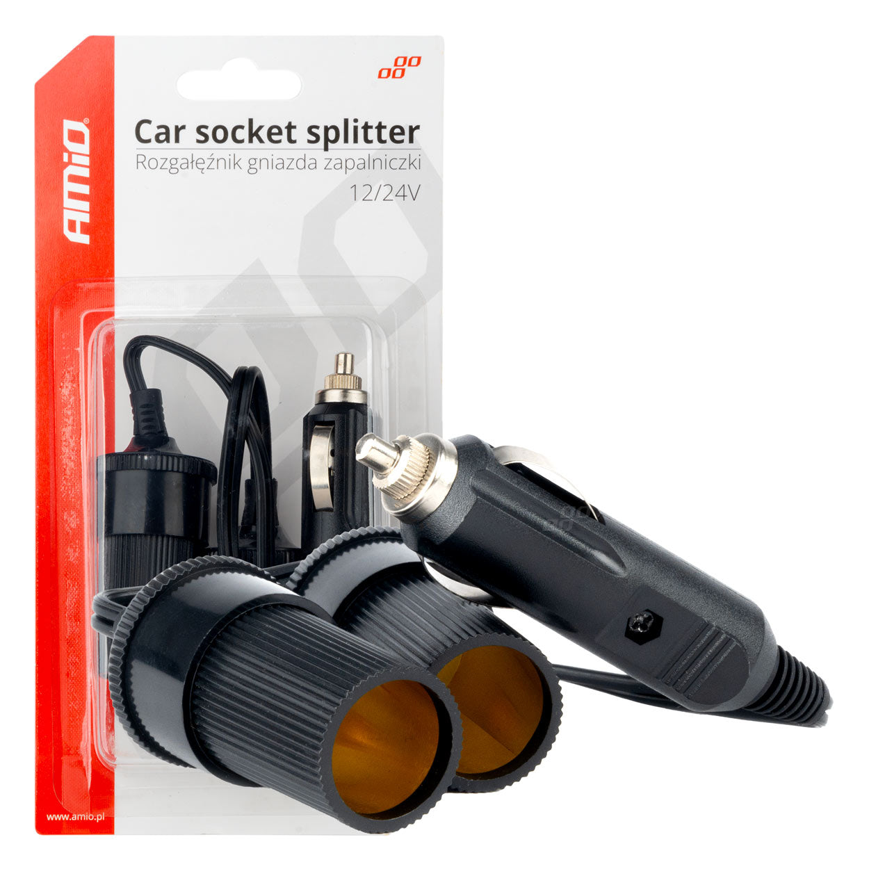 12V 24V car lighter socket splitter AMIO-03801 – AutoZone