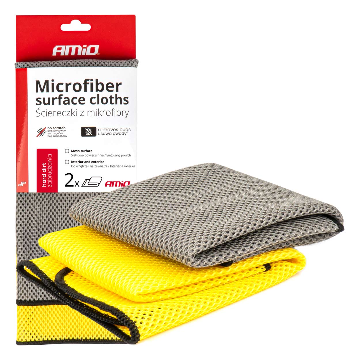 Microfiber surface cloth 40x40cm 280g AMIO-03977-1