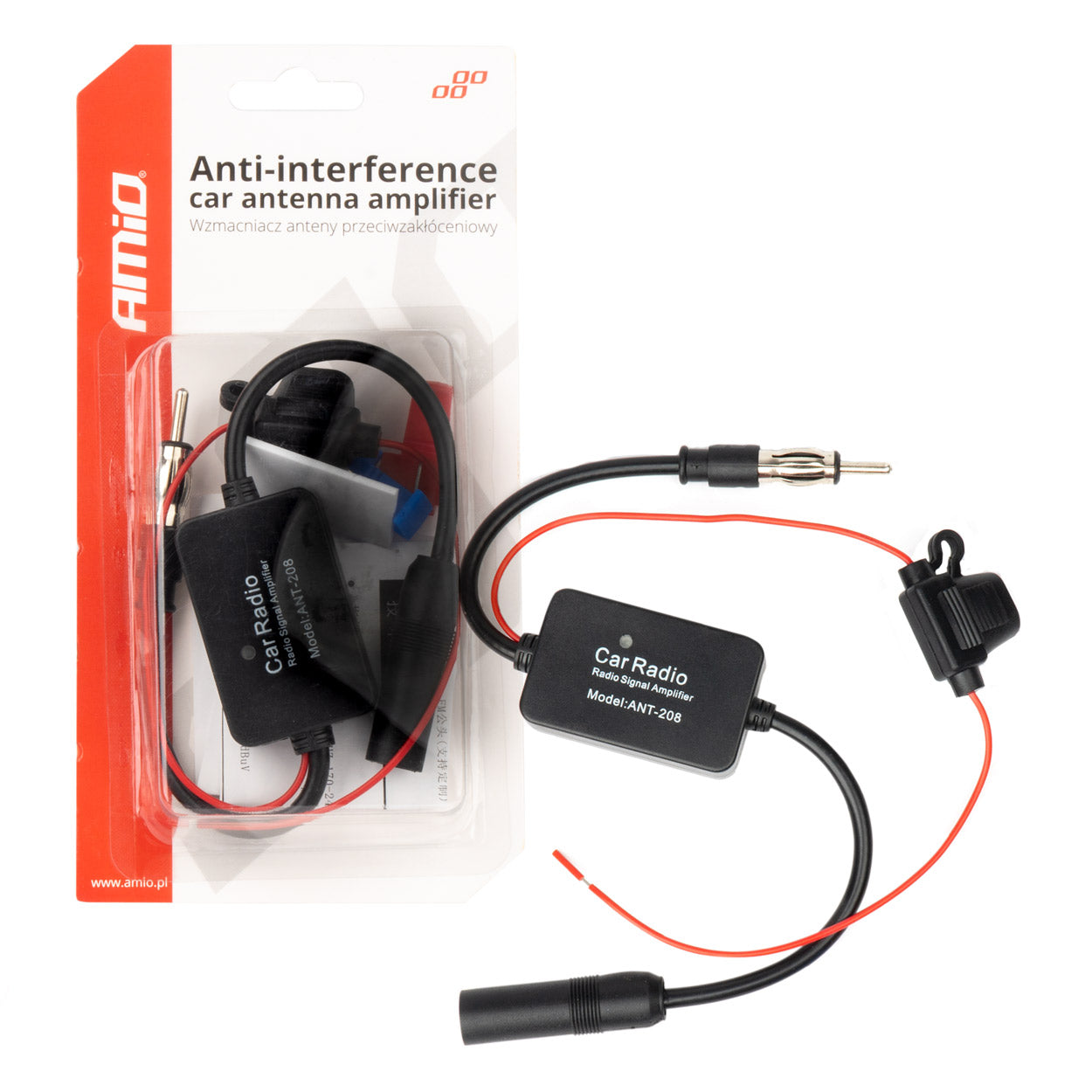 Përforcues kundër interferencave për antenë veture 12V-1