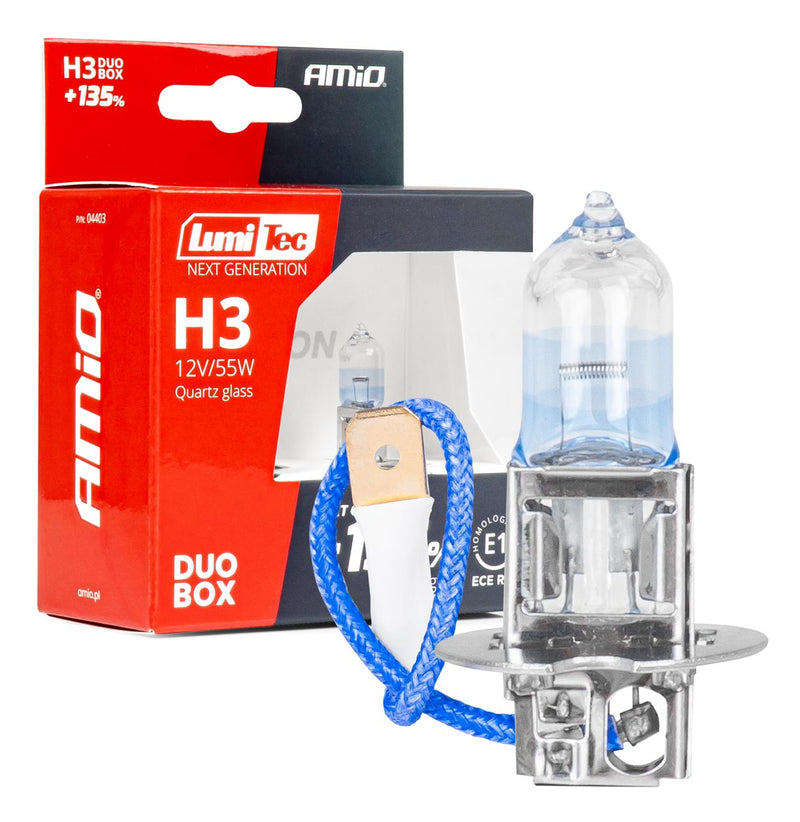 Llamba halogjene H3 12V 55W LumiTec NEXT GENERATION +135% DUO-1