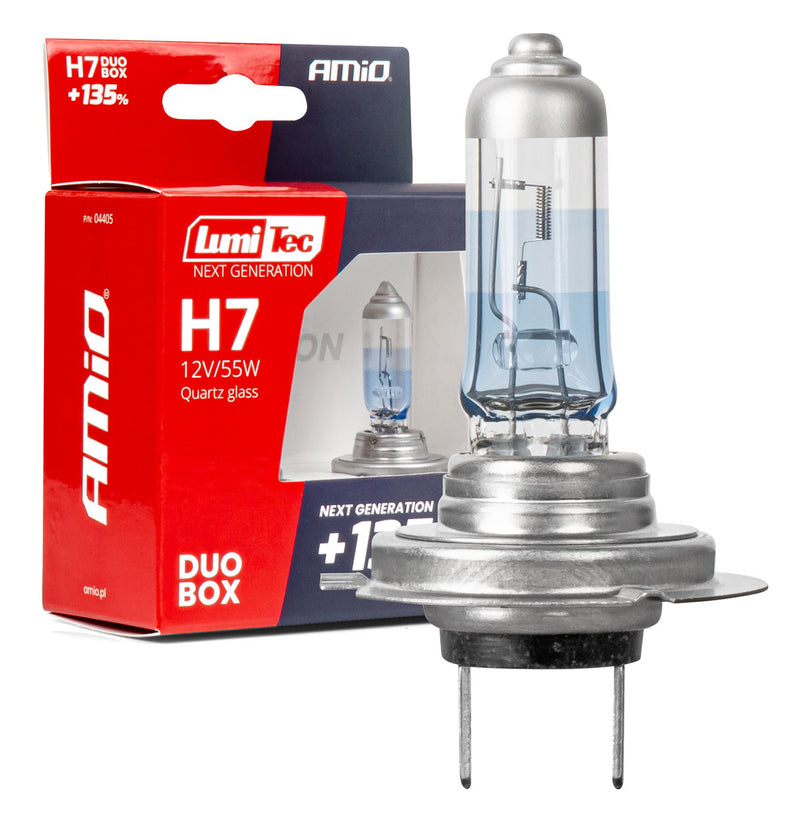 Llamba halogjene H7 12V 55W LumiTec NEXT GENERATION +135% DUO-1
