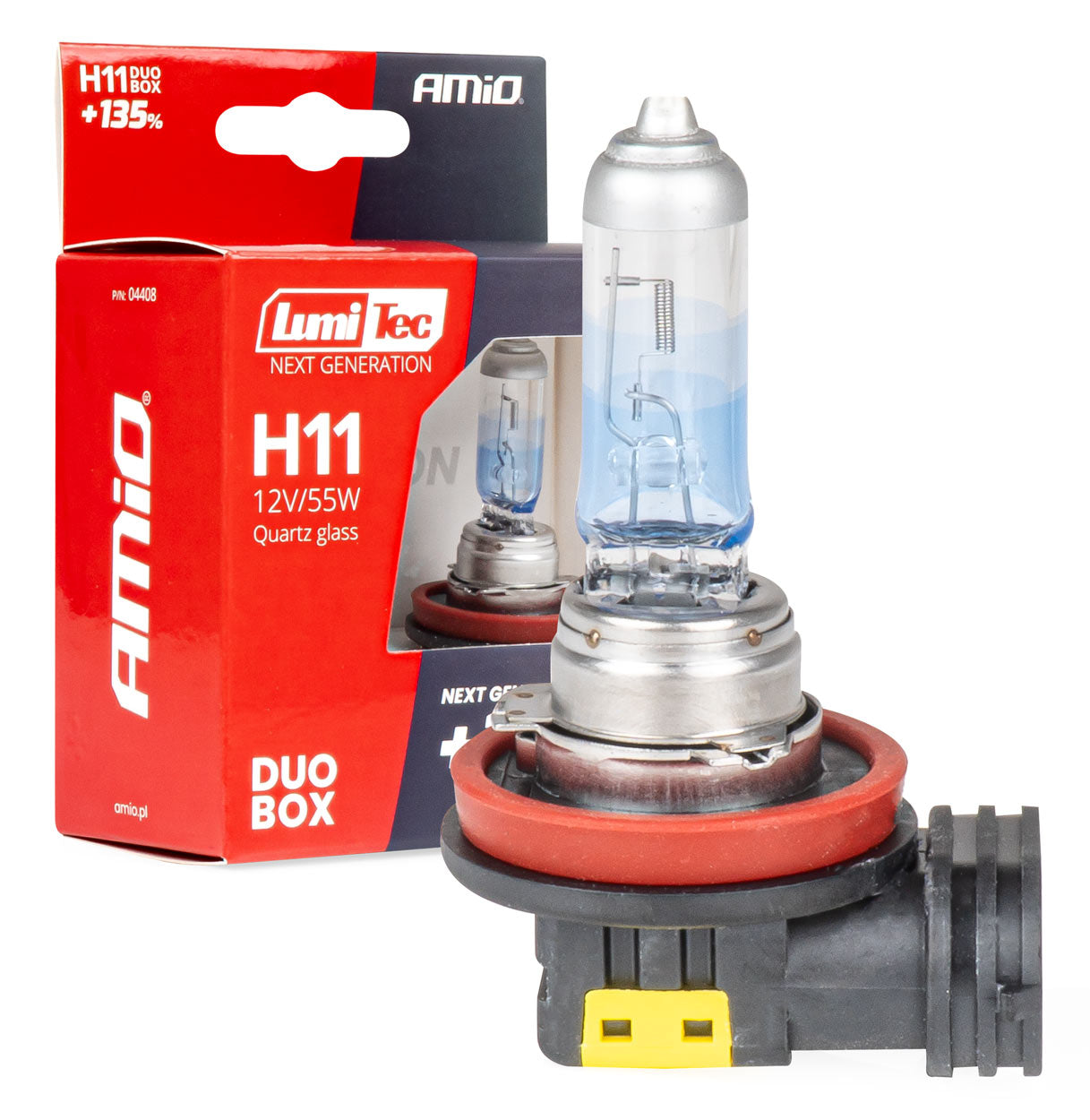 Llamba halogjene H11 12V 55W LumiTec NEXT GENERATION +135% DUO-1