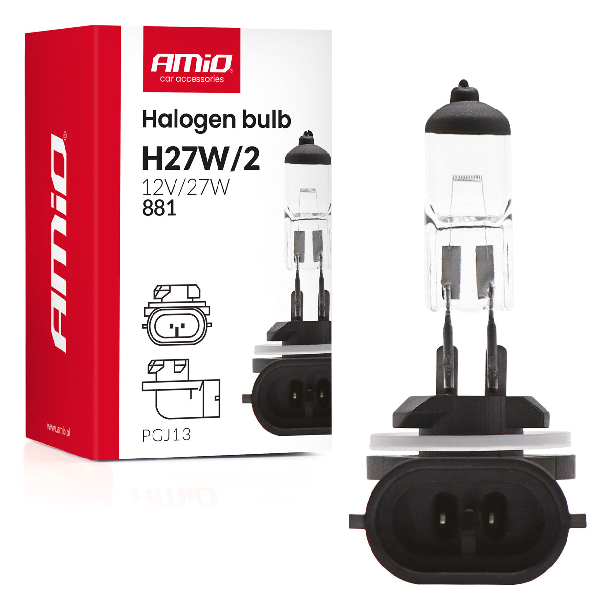 Dritë halogjene H27W/2 881 PGJ13 12V 27W-1