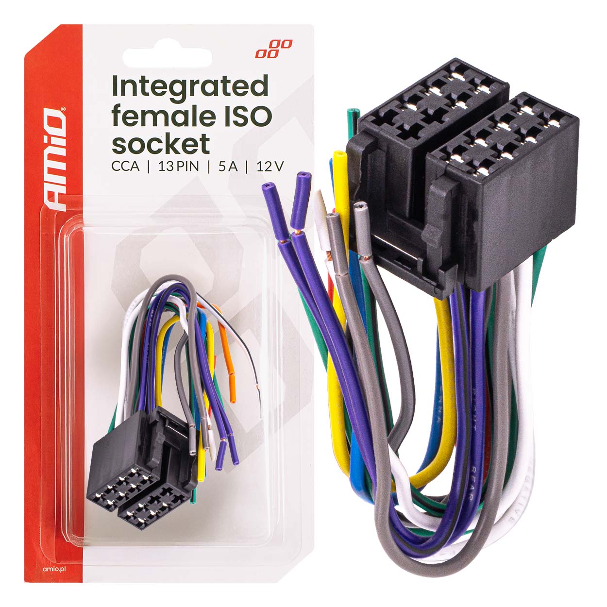 Prizë femër ISO e integruar ISO CCA 13PIN 5A 12V