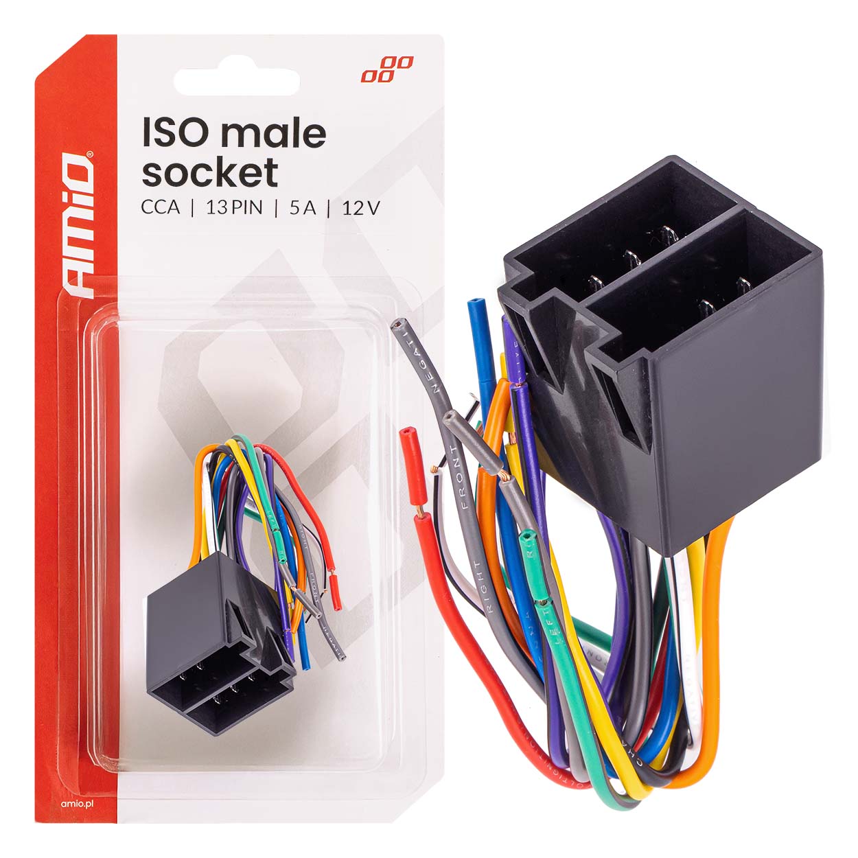 Prizë mashkull ISO CCA 13PIN 5A 12V