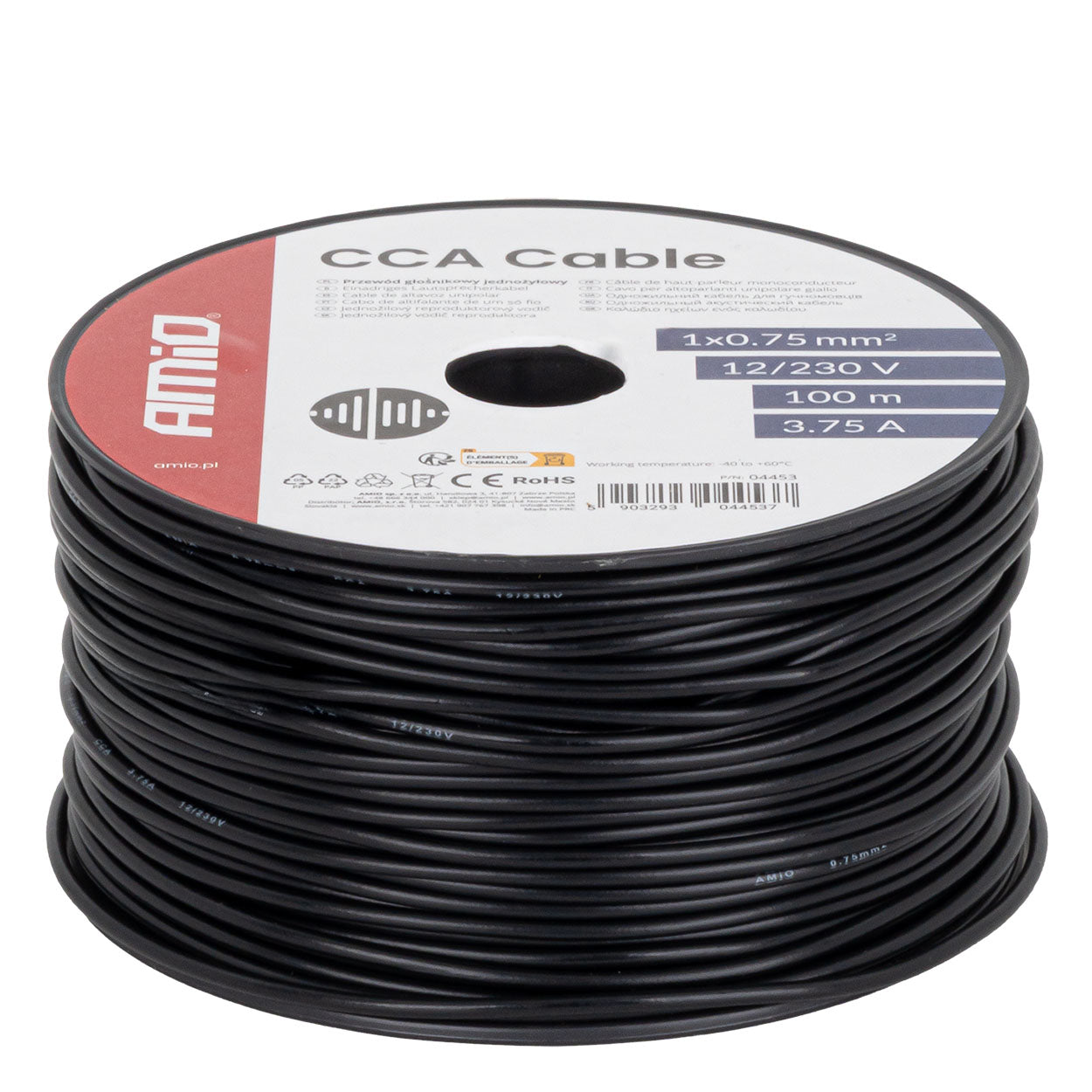 Kabllo CCA 1x0.75mm² 100m 3.75A 12/230V