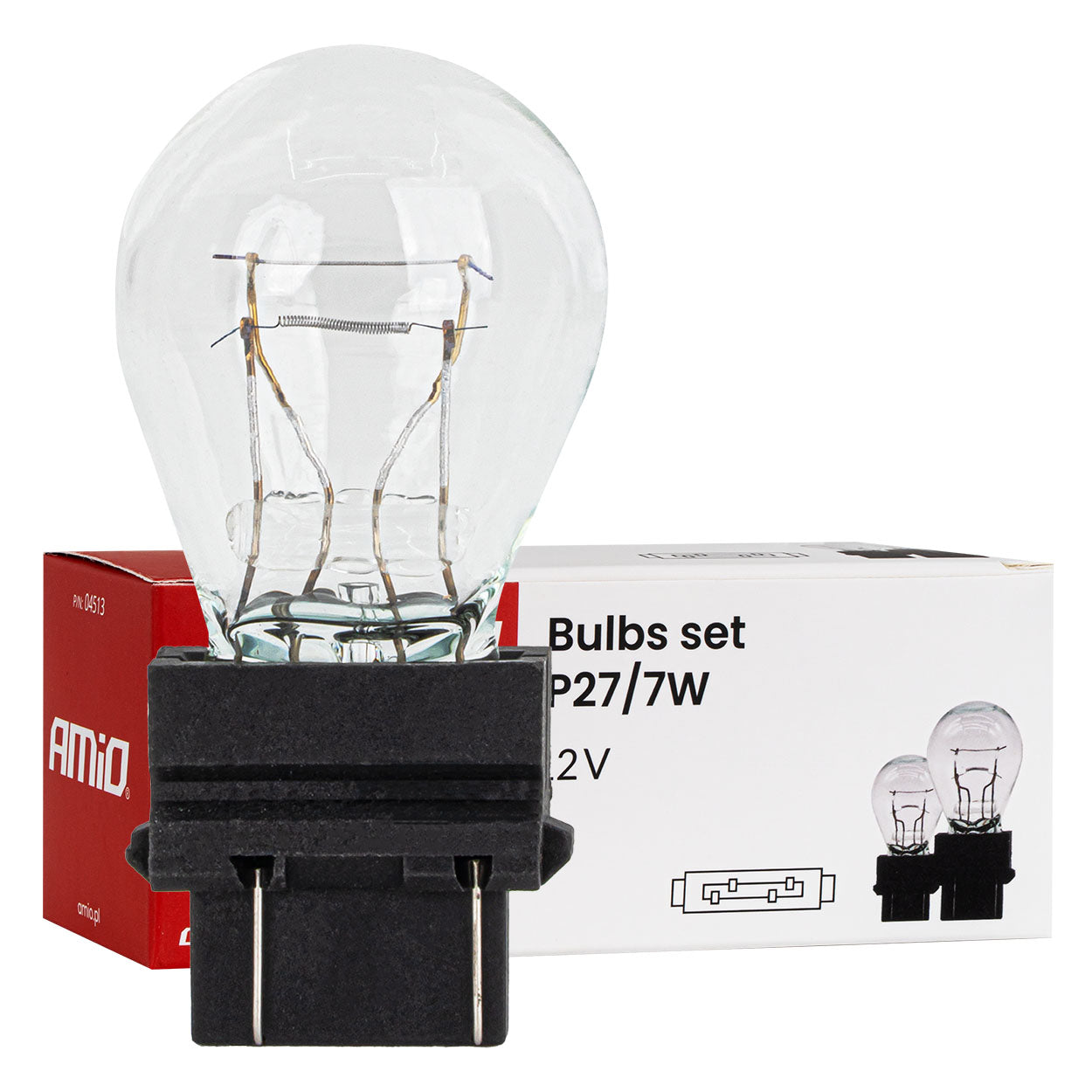 Dritë halogjene P27/7W 12V 27/7W W2.5X16q 10 copë-1