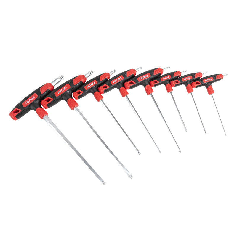 T-Handle torx key set 8 pcs AMIO-04827-1