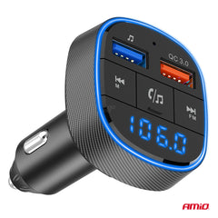 Transmetues FM për veturë 2×USB-A 12V/24V-4