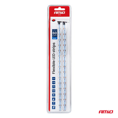 Shirita LED COB fleksibël blu 2x30 cm 12V-5