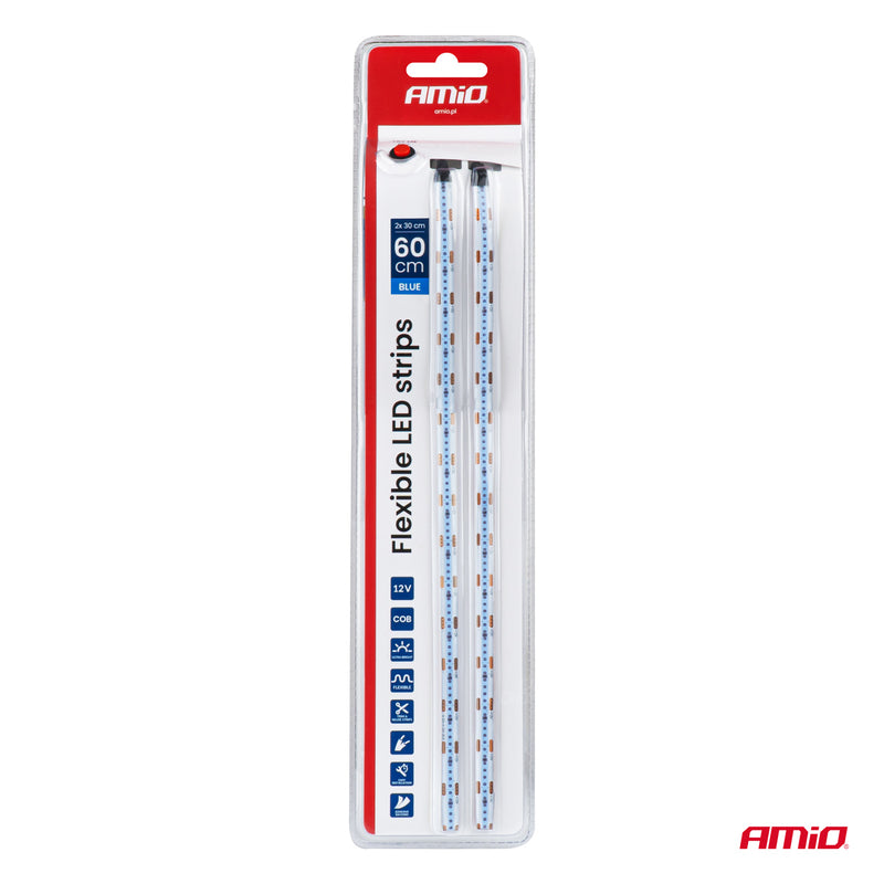 Shirita LED COB fleksibël blu 2x30 cm 12V-5