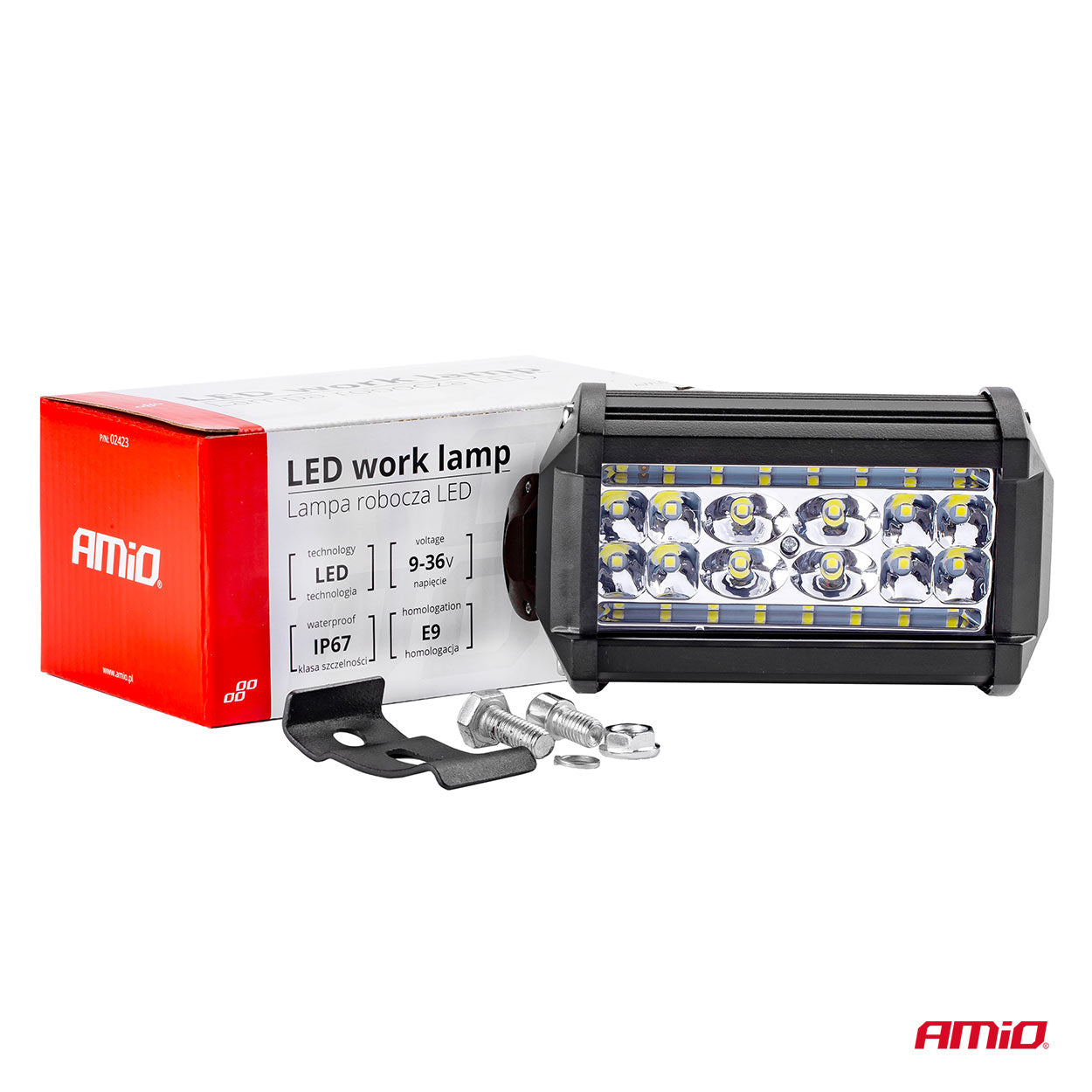 Dritë pune AWL09 me 28 LED, për përhapje drite (flood) 9–36V