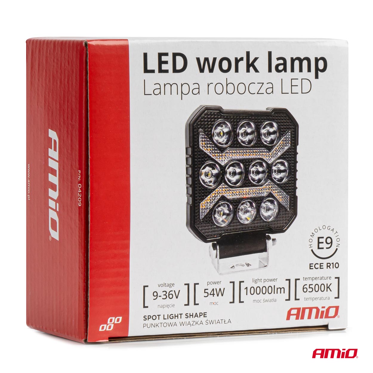 Lampë pune AWL68 54W 6500K 10000lm 9-36V-6