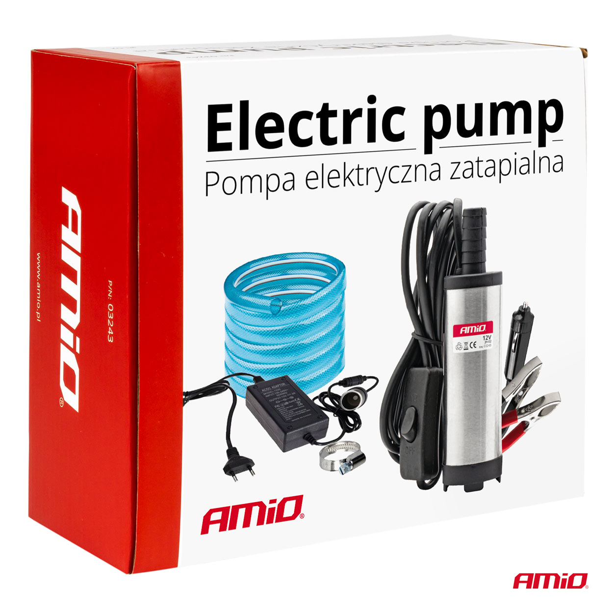 Set pompë elektrike për naftë 12V/230V zhytëse diametri 38 mm me zorrë-11