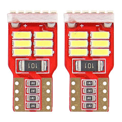 Drita LED CANBUS 18SMD 4014 T10e W5W të bardha 12V-2
