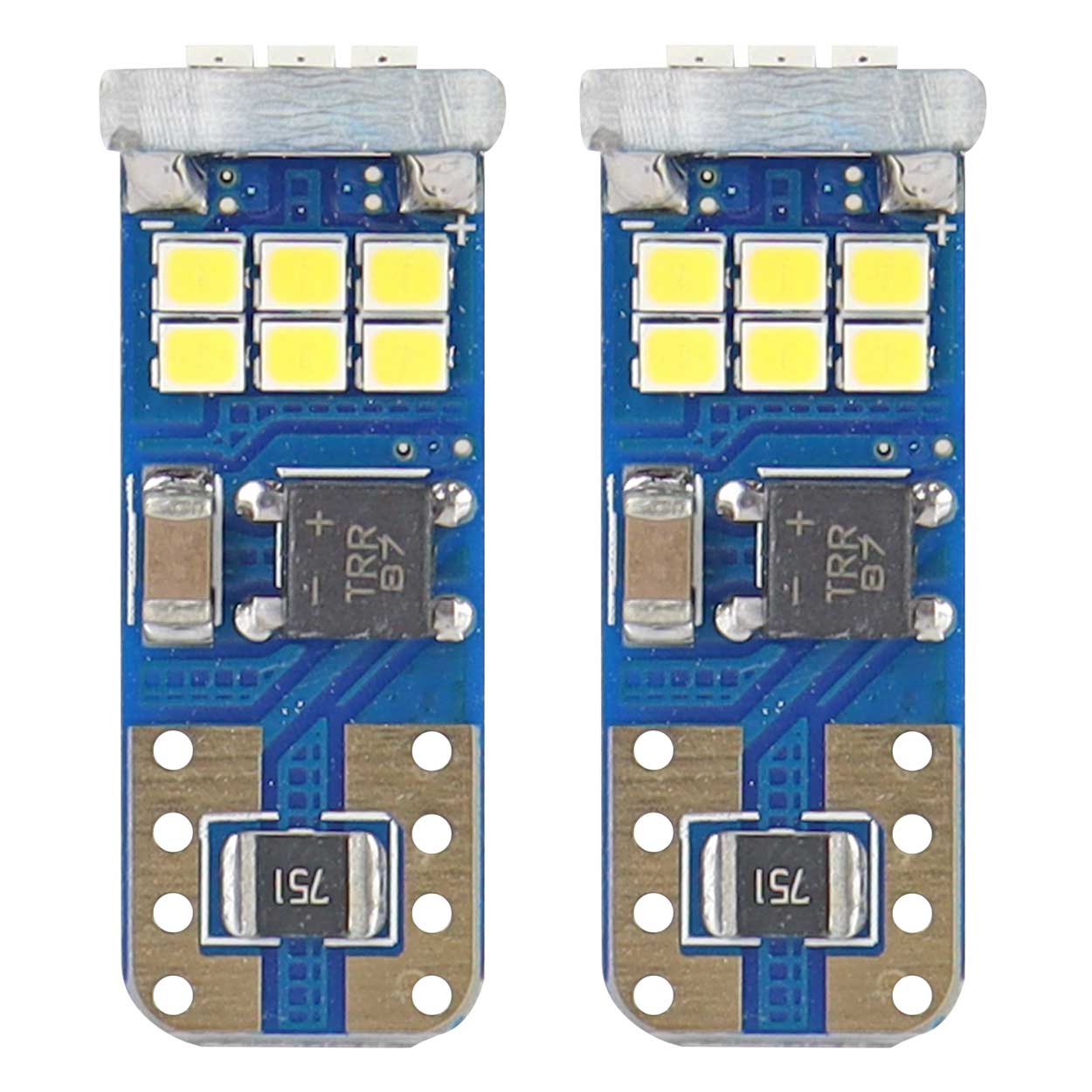 Drita LED CANBUS 18SMD UltraBright 2016 T10e (W5W) të bardha 12V/24V