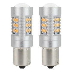 Poç LED CANBUS 3030 24SMD 1156 BAU15S PY21W i verdhë (amber) 12V/24V-3
