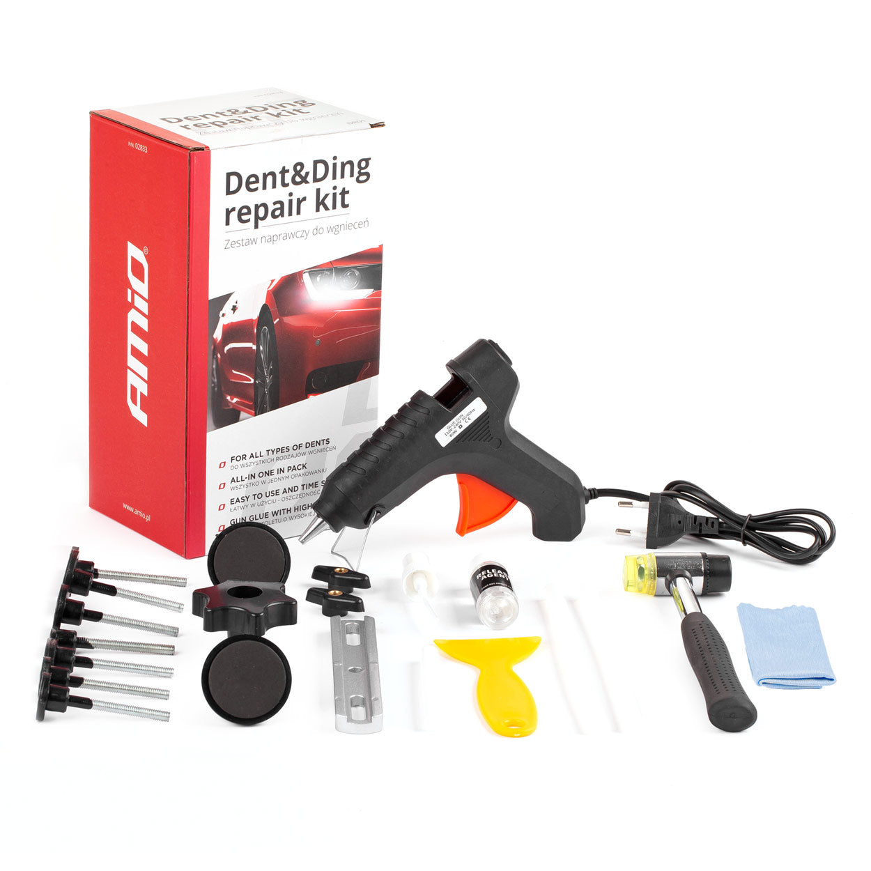 Set për riparim gërvishtjesh dhe gropëzash në karroceri (Dent & Ding repair kit)