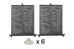 Perde dielli me rrotull dhe vakuma 2 x 50 cm e zezë, PVC-1