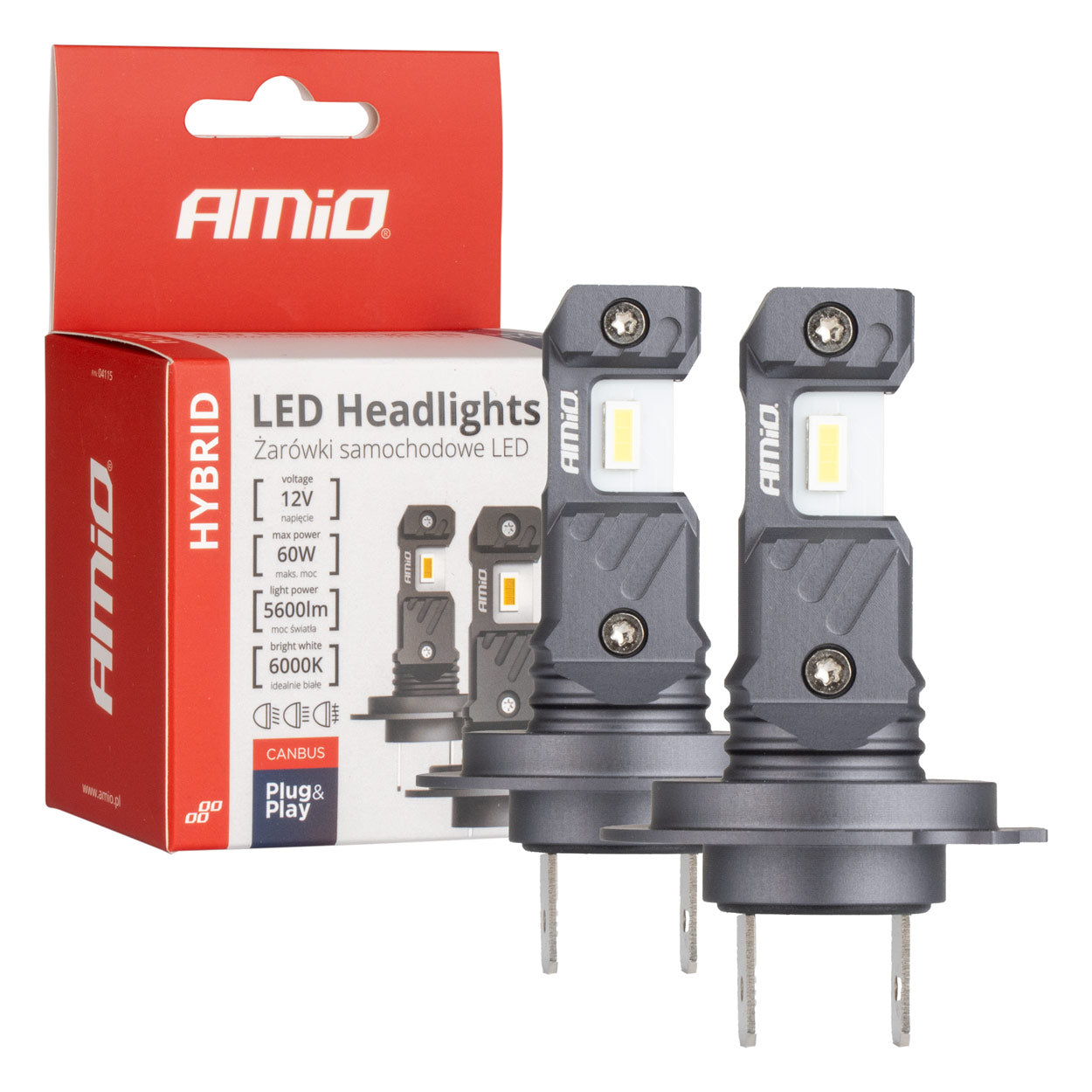 Drita LED të përparme Seria Hybrid H7/H18 6000K Canbus 60W-1